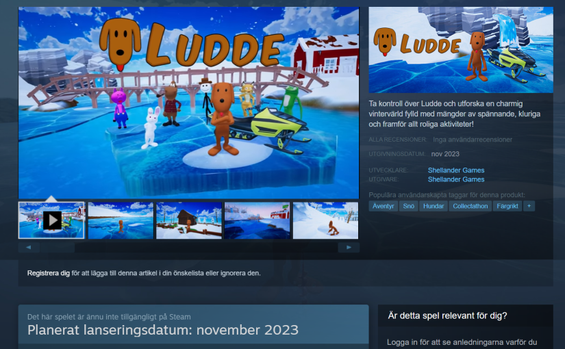 Ludde finns nu på Steam och en Steam Deck är på väg